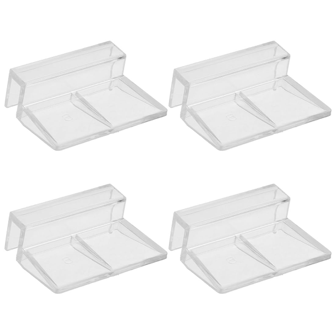 EODKSE 4pcs Clips protectores de cristal para acuario de 6mm de grosor, soportes de acrílico y pinzas para depósito de peces, mantiene la pecera en su lugar y mantiene seguras a las mascotas acuáticas