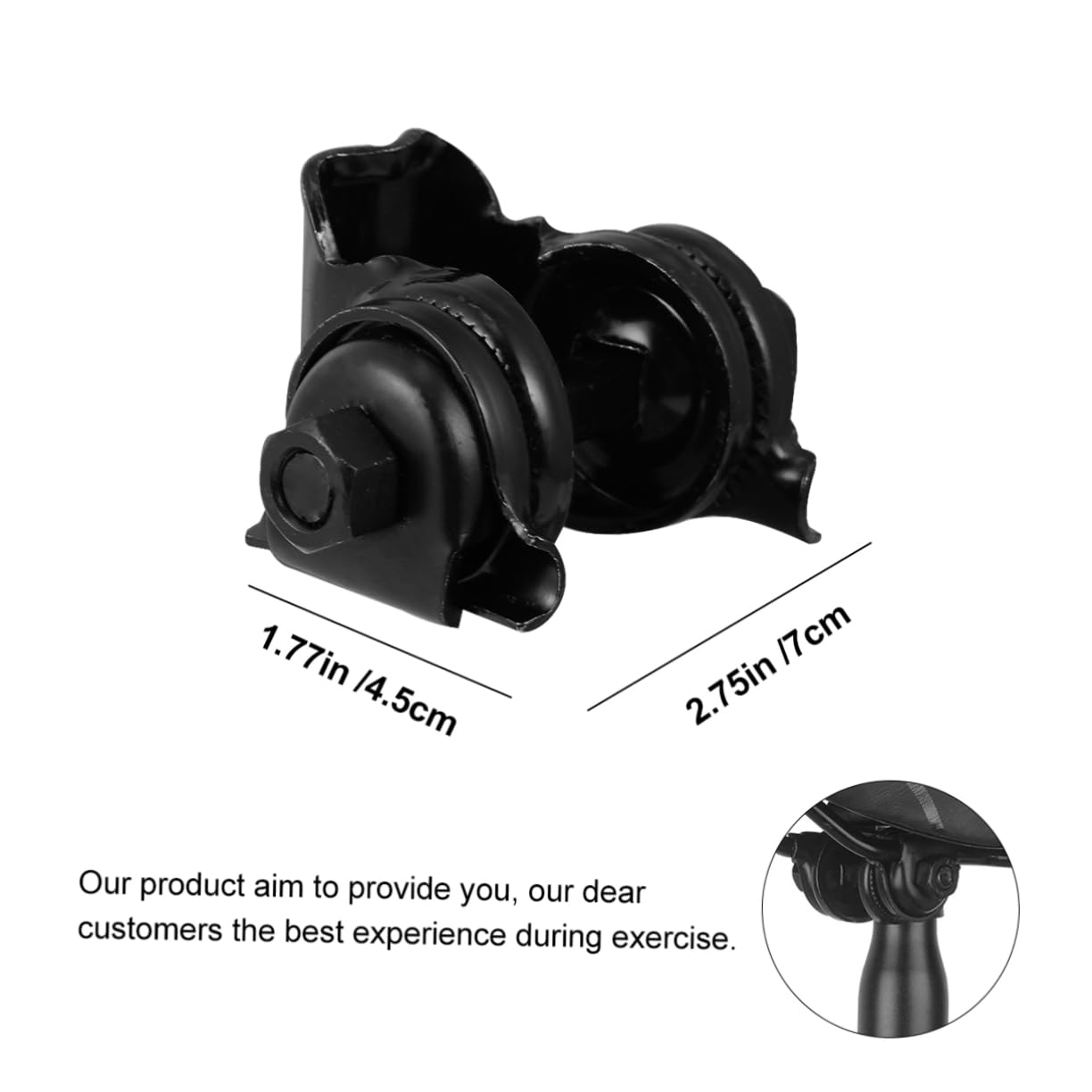 VICASKY 4 Pcs Iron Clamping Ring Bike Seatpost Clamp Saddle Rail Clamp Seat Tube Clip Practical for Long Distance Riding