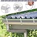 Moxweyeni 20 Pack Gutter Brackets 5 Inch Gutter Hangers Heavy Duty Hidden Rain Brackets with Pre Inserted Screw, Aluminum Exterior Hook Parts Repairing Sagging Tool (White)