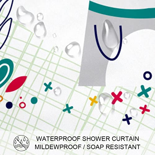 Rideau de douche chat imperméable et sans odeur pour baignoire familiale