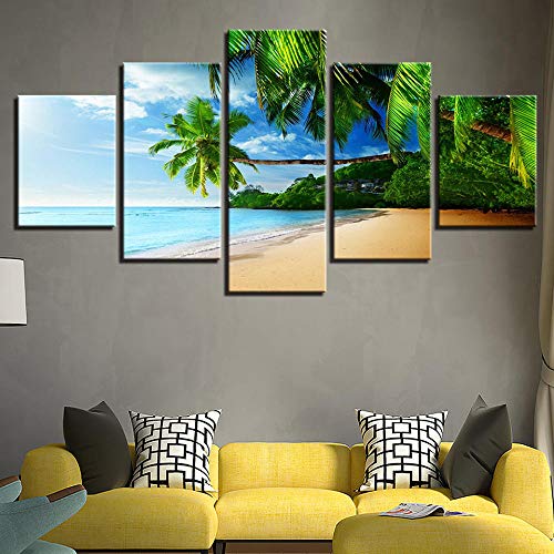 Impression sur toile pour masquer un mur vide avec une décoration moderne