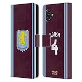 Head Case Designs Officially Licensed Aston Villa Football Club Ezri Konsa 2024/25 Crest Player Kit Leather Book Wallet Case Cover Compatible with Samsung Galaxy Xcover6 Pro/Pro2