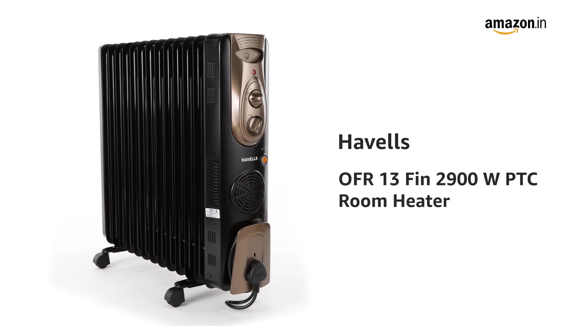 Buy Havells OFR - 13Fin 2900-Watt PTC 