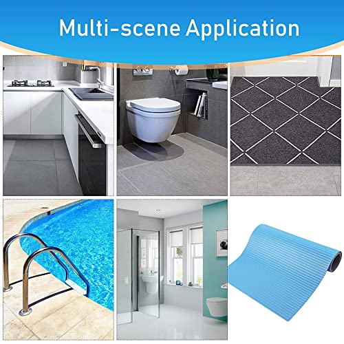 Tapete antideslizante para escalera de piscina, azul, 2 unidades miniatura 5