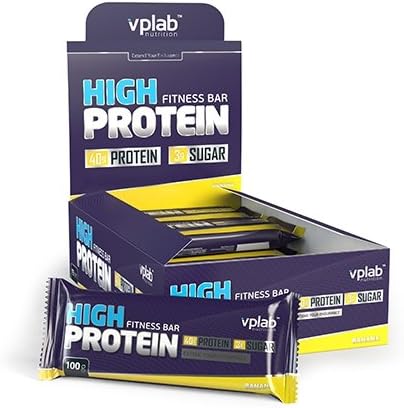 VP Lab Nutrition High Protein Bar, Banana, 100 G - Multicolour, 100 g