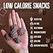 Don't Worry Low Sugar Cookies – Low Calorie Snacks | Keto Friendly Low Sugar Snacks | Chocolate Filled Healthy Meringue Cookies | Meringues Low Carb Dessert for Adults | 4 Pack