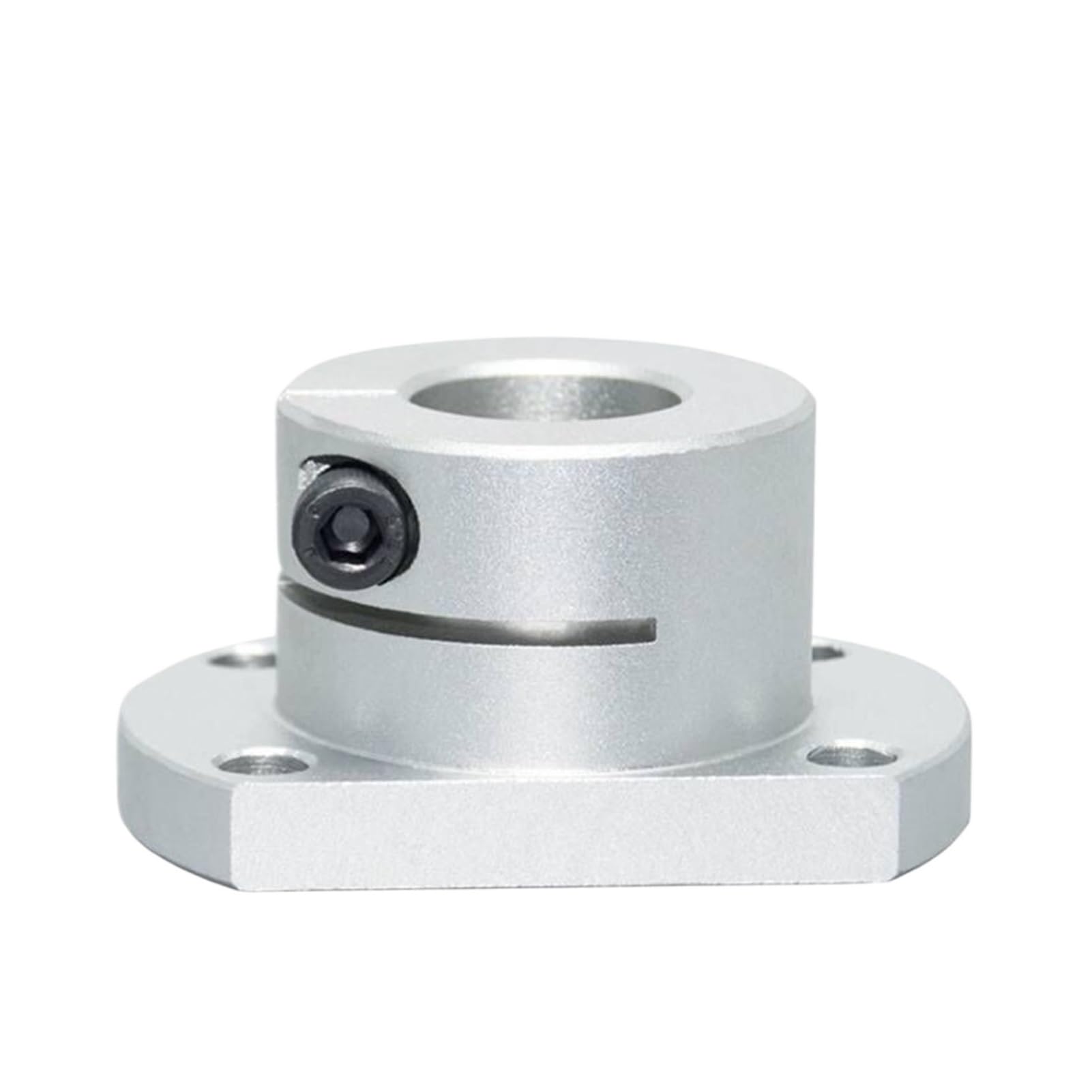 Round Square Compact Flanged Mount Type Cast With Slit Shaft Supports Linear Motion Automation Components(Round-DXZRAL,D50 1pcs)