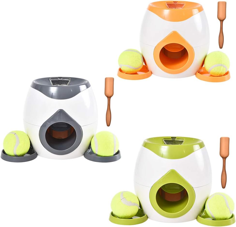 インタラクティブ犬用おもちゃ&amp;トリーツディスペンサーフィーダーテニス犬用トレーニングおもちゃ