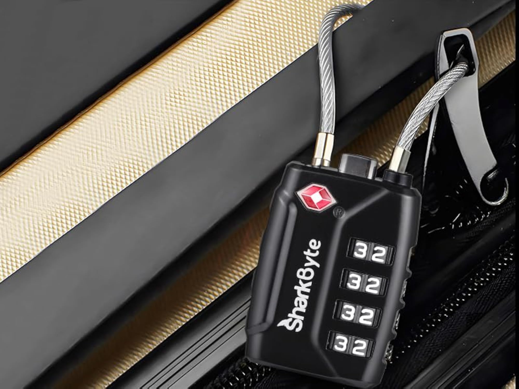 TSA Suitcase Locks, 4-Dial Security Travel Combination Padlock