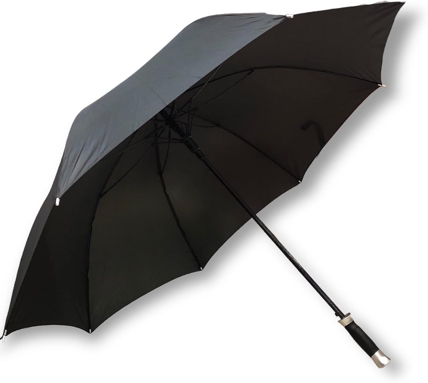Sombrillas Domiciio – PARAGUAS - EL GIGANTE DE LA Lluvia AUTOMÁTICO ANTIVIENTO NEGRO, Negro