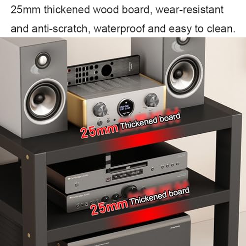 Support multimédia de bureau à 4 niveaux pour console et équipements stéréo - 4