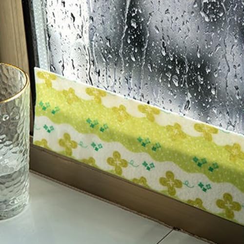 EXTRWORY Condensation Absorbers For for WINDOWS,4 Rolls 2.8M,Window Condensation Absorbers Strips To Stop Condensation On for WINDOWS(Four-leaf clover)