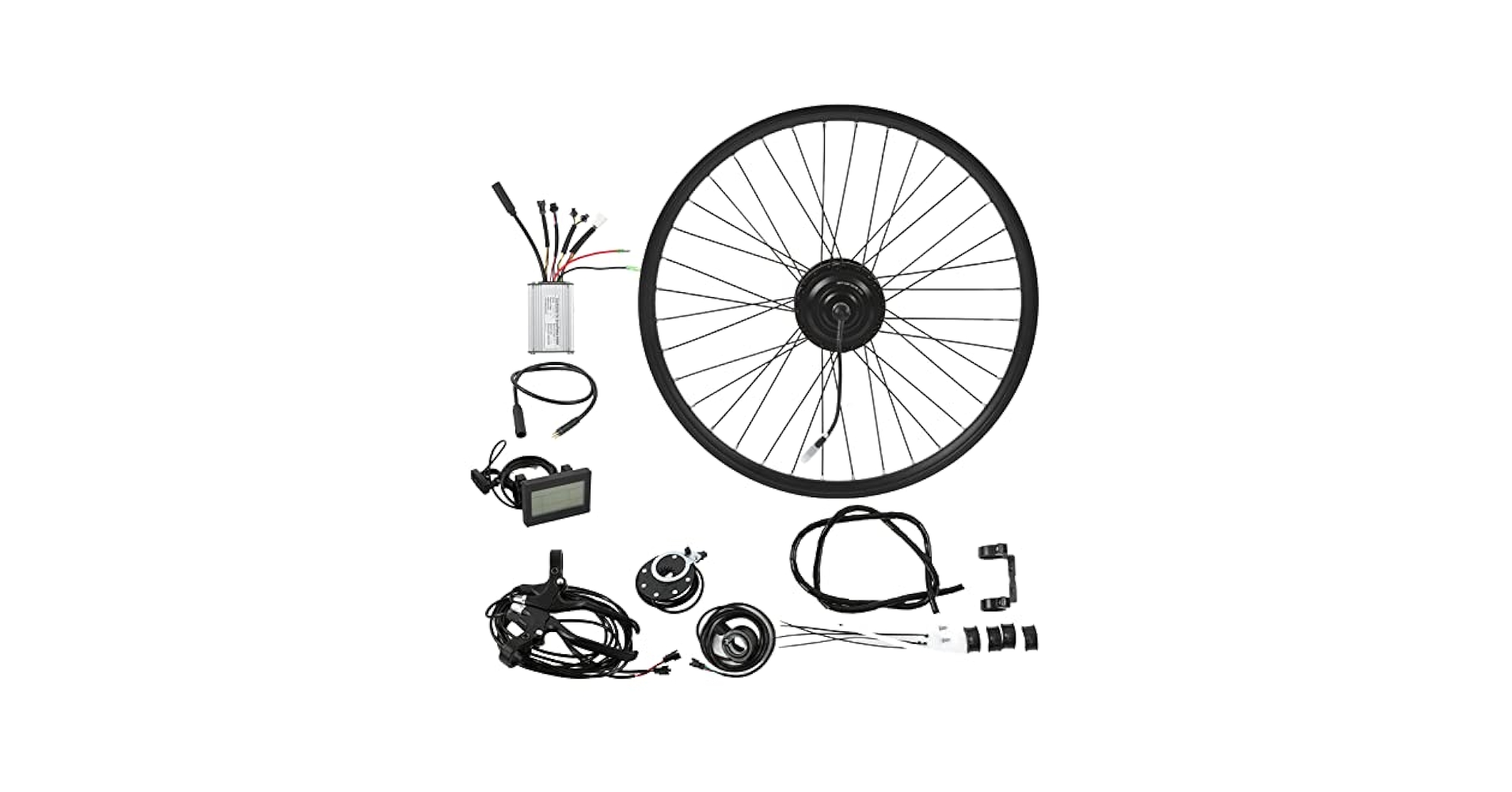 Amazon | 電動自転車改造キット、防水26インチ自転車前輪ハブ