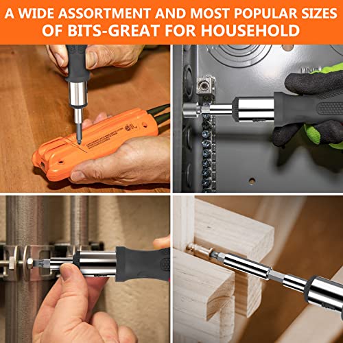 Enertwist Drill Bit Set, Drill Bits For Metal, Wood, Masonry-109Pcs Titanium, High Speed Steel Drill Bit Screwdriver Bit Set With Ratchet Screwdriver In Storage Case #TOP3