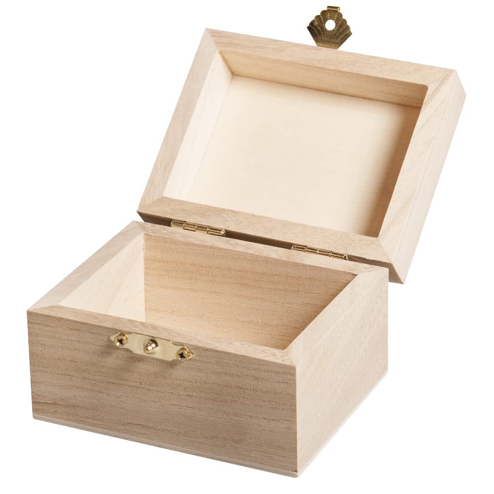 Rayher 62685000 Wooden Box 9 x 7 x 6 cm FSC Mix Credit