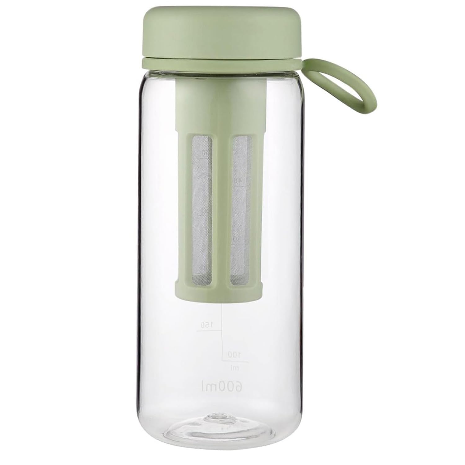 Cold Brew Pitcher, Cold Coffee Pitcher,600ml Cold Brew Maker, Iced Coffee Machine, Cold Brew Coffee Set with Scale, Kitchen Supplies for Outdoor Sports Travel Hiking Camping… (Green)