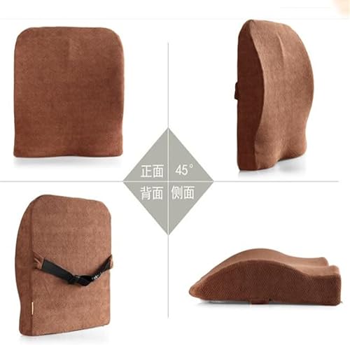 Miniatura 5 de QUANJJ Office Cushion Lumbar Cushion Car Lumbar Pillow Chair Lumbar Seat Cushion Thickened Pillow Backrest