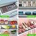Drawer Liner Non Adhesive, Shelf Liners for Kitchen Cabinets Refrigerator Liners Waterproof & Oil-Proof Kitchen Cupboard Liner Non-Slip Mats EVA Fridge Liner for Shelves - Gray 11.8 x 118 Inch
