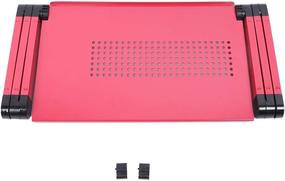 TOPINCN Laptop Desk Table Stand Aluminum Alloy Bed Computer (Rose)