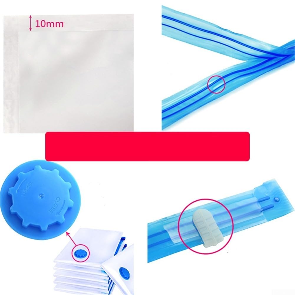 Transparent Vacuum Bag With Valve, Vacuum Seal Bags For Clothing, Vacuum Storage Bags, Folding Compressed Space Saving Clothes Storage Bag, Travel Seal Packet Organizers(40x50cm)