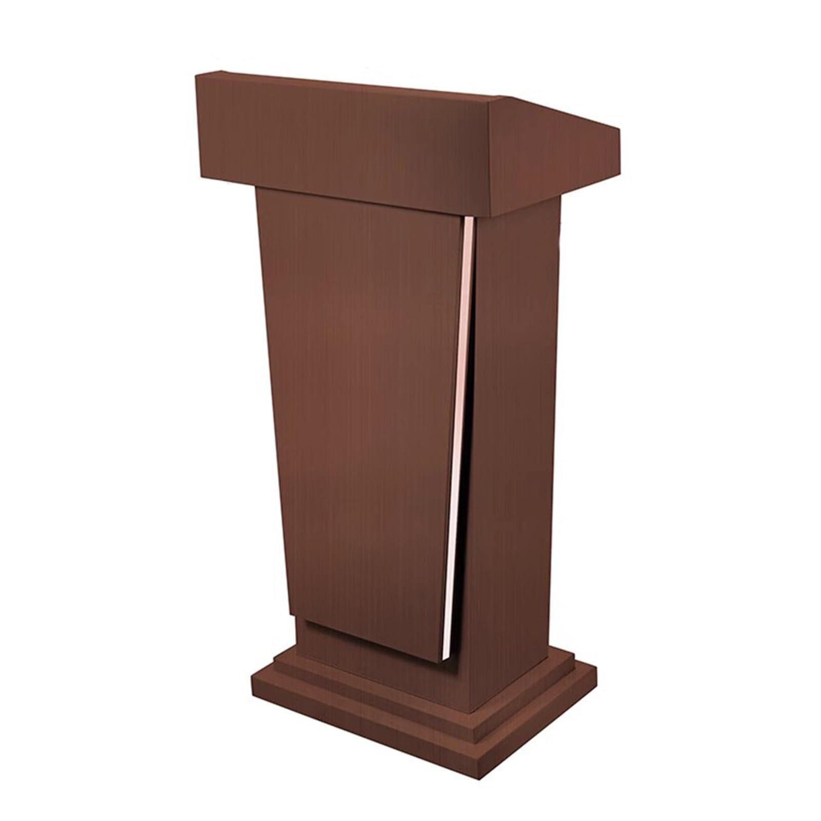 Podium ze stali nierdzewnej z potrójną przestrzenią do przechowywania, mównica stojąca dla szkół i firm, profesjonalne podium dla prezenterów
