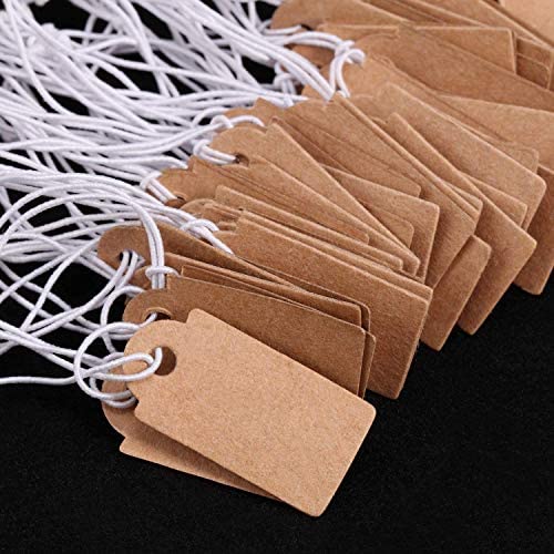 Etichetta Kraft di Marcatura Etichetta di Prezzi Vuoto Scrivibile