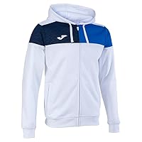 Joma Giacca con cappuccio uomo Crew V bianco blu reale blu navy
