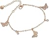 Sither Butterfly Anklet for Women Fashion Crystal Pendant Anklet Bracelets Chain Bohemian Adjustable Handmade Foot Hand Jewelry Gift