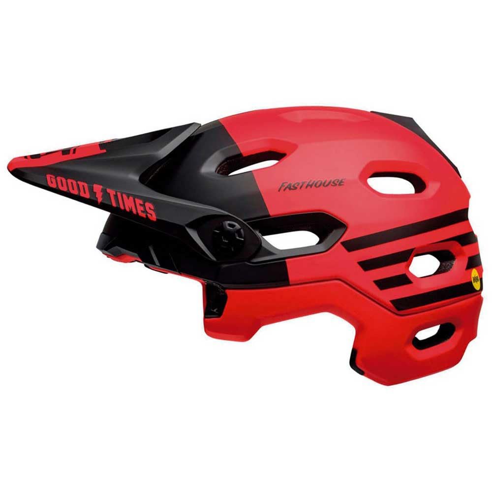 Bell Downhill Casco MTB Super DH Spherical Fasthouse – Opaco Gloss – Rosso/Nero