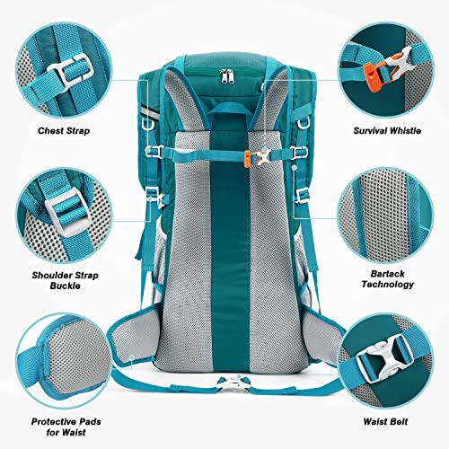 Mochila de senderismo impermeable 50L HOMIEE ligera miniatura 2