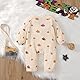 Geagodelia Baby Jungen Mädchen Halloween Strampler Overall Kürbis Kleidung Outfit Babykleidung Neugeborene Weiche Babystrampler My First Halloween (A - Beige, 0-3 Monate)