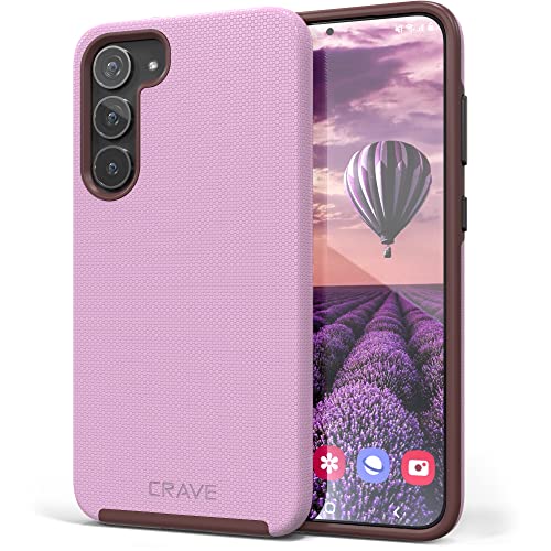 Image of Crave for Samsung Galaxy S23 Plus Case, Shockproof Protection Dual Layer Case for Samsung Galaxy S23 Plus (6.6 inch) - Lilac