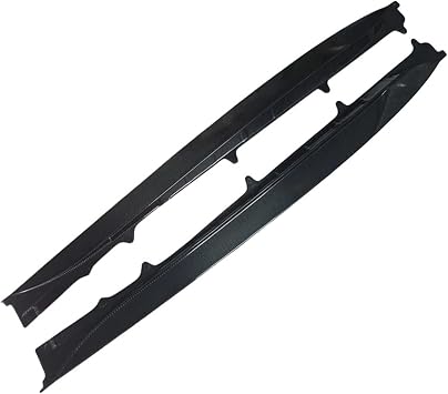 Compatible For Jaguar F-TYPE 2013-2019 Carbon Fiber Bumper Lip Side Skirts Splitters Cover