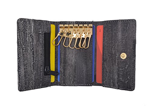 MARSHAL Eel Skin Soft Leather Key Case Wallet