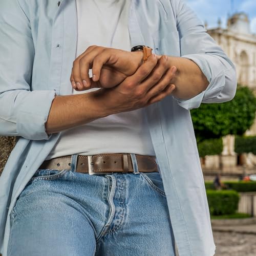 Hide & Drink Rugged Full Grain Leather Belt - Durable Men's Belt for Jeans, Western, Casual & Dress, Mens Belts for Men2