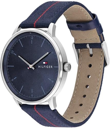 Miniatura 9 de Tommy Hilfiger Reloj casual de cuarzo de acero inoxidable y malla para hombre Color azul Modelo 1791841 Azul  Patchwork Reloj de cuarzo