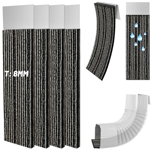 Verdanzia 4 Pcs Gutter Noise Dampener, 2.7 X 11.8 in Rain Noise Downspout Silencer, Insert Adjustable Downspout Drip Silencer for Outdoor Sound Reducer (2.7 * 11.8 in) by Verdanzia - Used condition - US$9.78