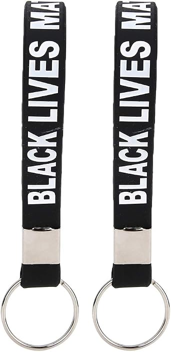 Key Chain Key Ring Silicone Bracelet Wristbands Unisex Stylish Durable Multi Purpose Accessory For Men Women Kids Daily Wear Parties Festivals Alloy Silicone Material 2PCS Pack