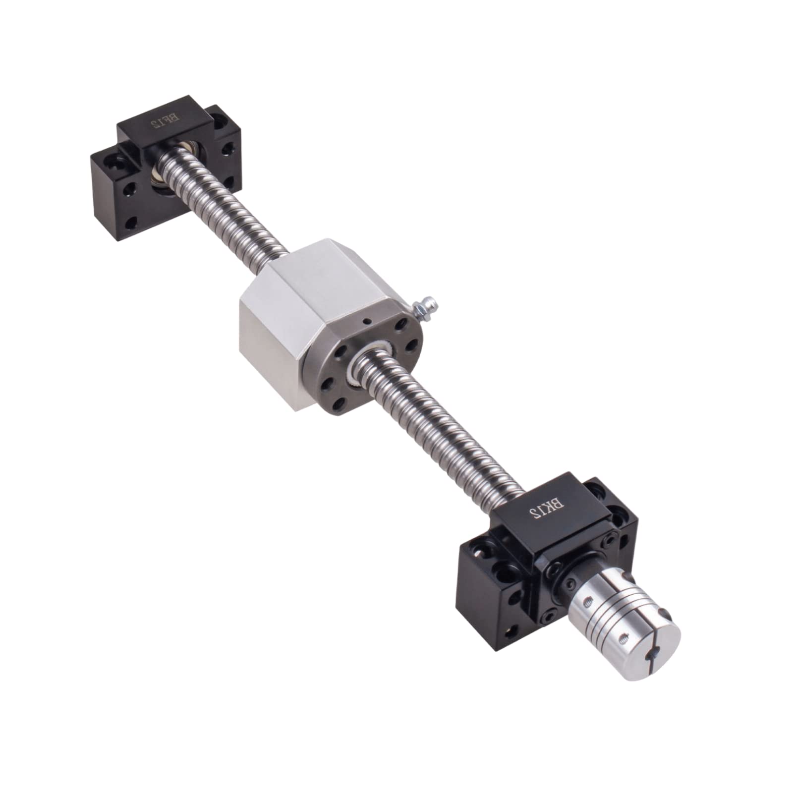 SFU1605 Vis à billes en acier inoxydable 550 mm avec support BK12/BF12, boîtier écrou et embrayage pour automatisés