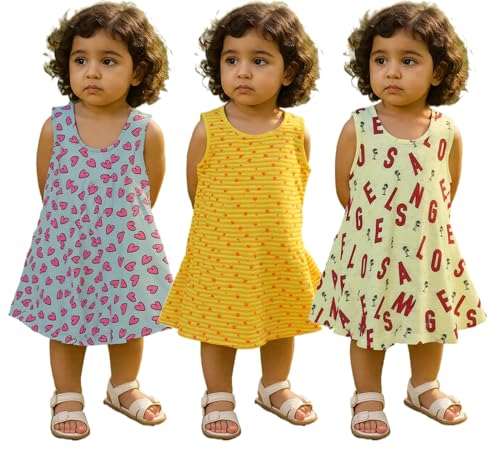 Image of Clothe Funn Newborn Baby Girl Dress (Pack of 2)