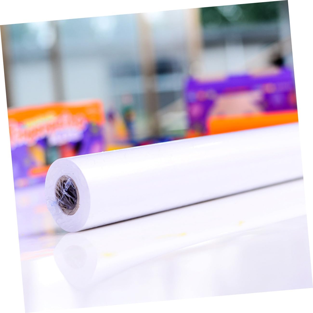 Lurrose White Drawing Paper Roll Acid Watercolor Paper for Craft Activity Compatible with Pencils Ink Crayons Pastels Portable Sketching and Painting Supplies
