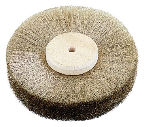 Cepillo Circular Grata diam. 80 ancho 15 Alpaca 0,08 eje de 6