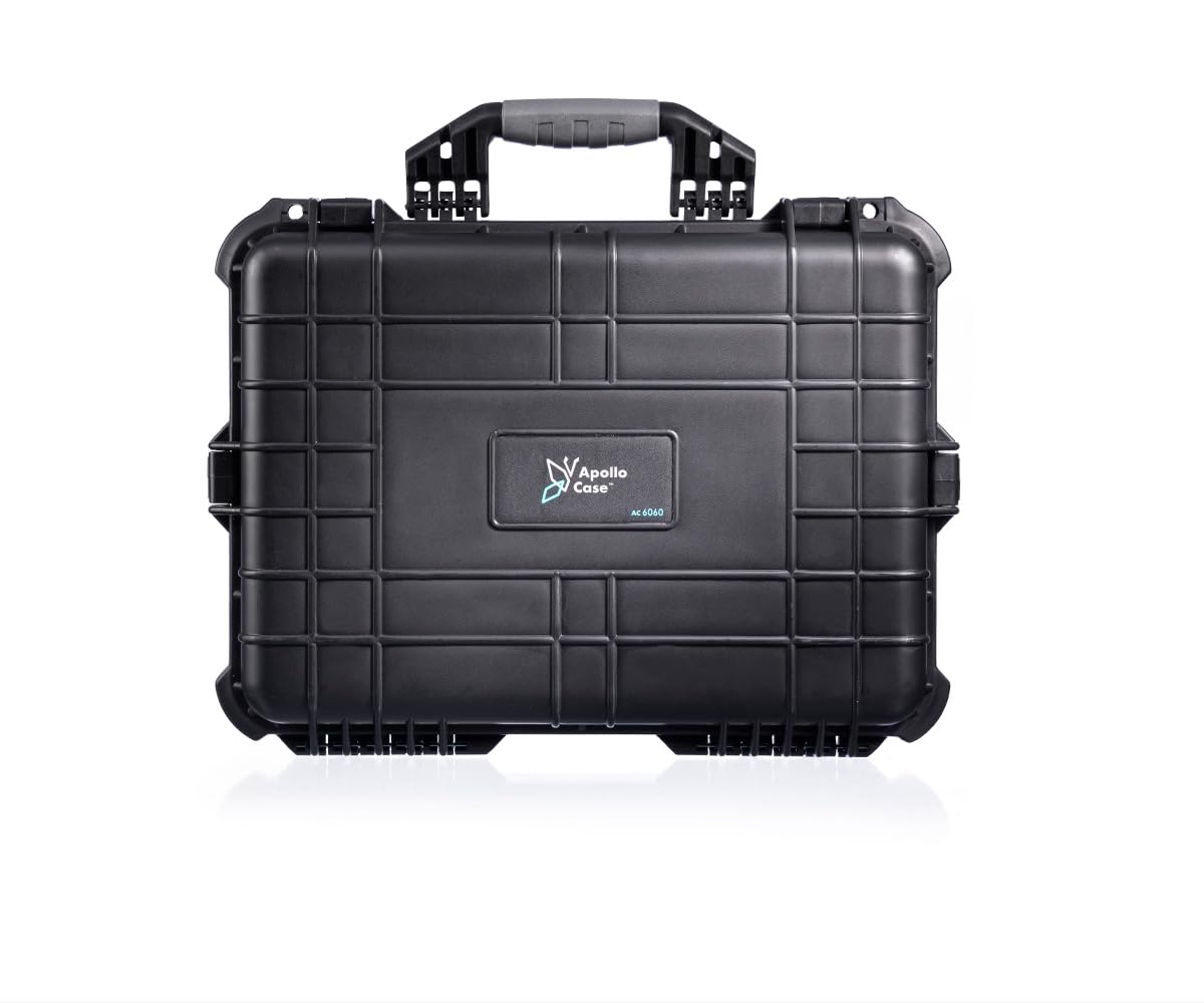 Apollo Case 6060 - Kamerakoffer mit Multilayer Schaumstoff, staubdichter, wetterfester Schutzkoffer, Outdoor Universalkoffer | IP67 | 45,4 x 32,5 x 16,7 cm (innenM.)