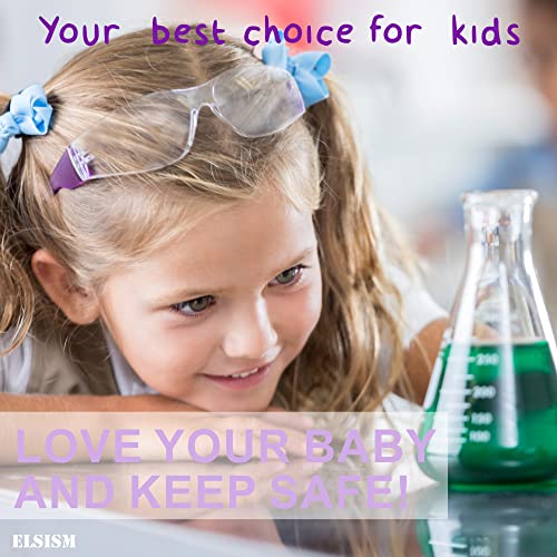 ELSISM 24 Pack Kids Safety Glasses in 6 Colors, UV Protection Eyewear for Children, Impact & Ballistic Resistant Protective Goggles with ANSI Z87+ Standards, for Science/Nurf Party/School/Landscaping by ELSISM - Image 4