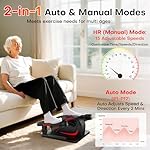 Under Desk Elliptical Machine, Electric Elliptical Leg Exerciser While Sitting for Seniors with Upgraded 15 Speeds & 12 Auto Mode, Forward & Reverse Direction, Quiet Portable Seated Pedal Exerciser - Image 2