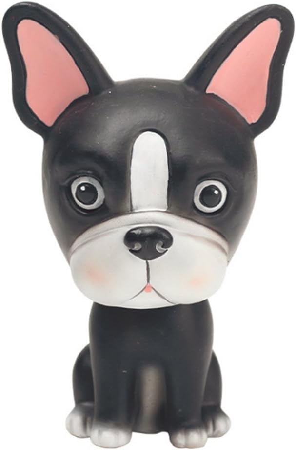 Bobble Head Dogs Car Dash Ornaments Puppy Dogs Mascot Rocking Head for Car Vehicle Decoration (Bulldog)