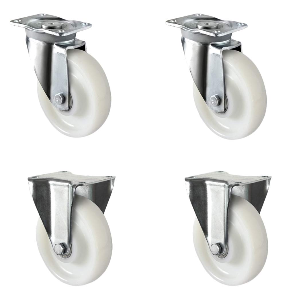 SETSHFH150Z0Z0D0N Rollensatz 2 Lenkrollen, 2 Bockrollen, Polyamid, Schwerlast, Durchmesser 150 mm, Kunststoff, Doppelkugellager, Traglast 2400 kg (4-er Pack)