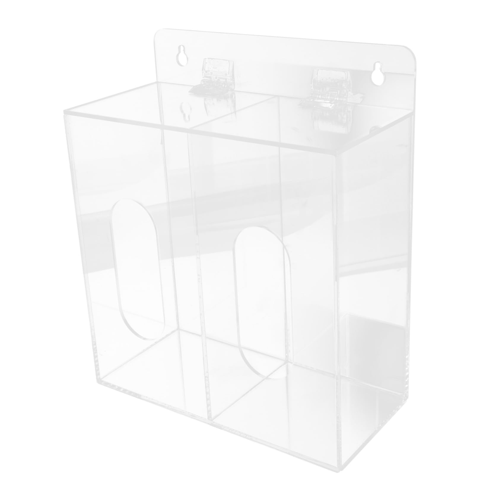 4piezas Dispenser De Guantes y Acrílico De Pared Organizador De Almacenamiento Compartimentos Para Guantes y Solución Práctica y Visible Para Espacios De Trabajo y Laboratorios