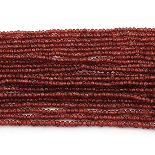 Perles de grenat du Mozambique 3mm de forme rondelle facettée pour collier en pierres