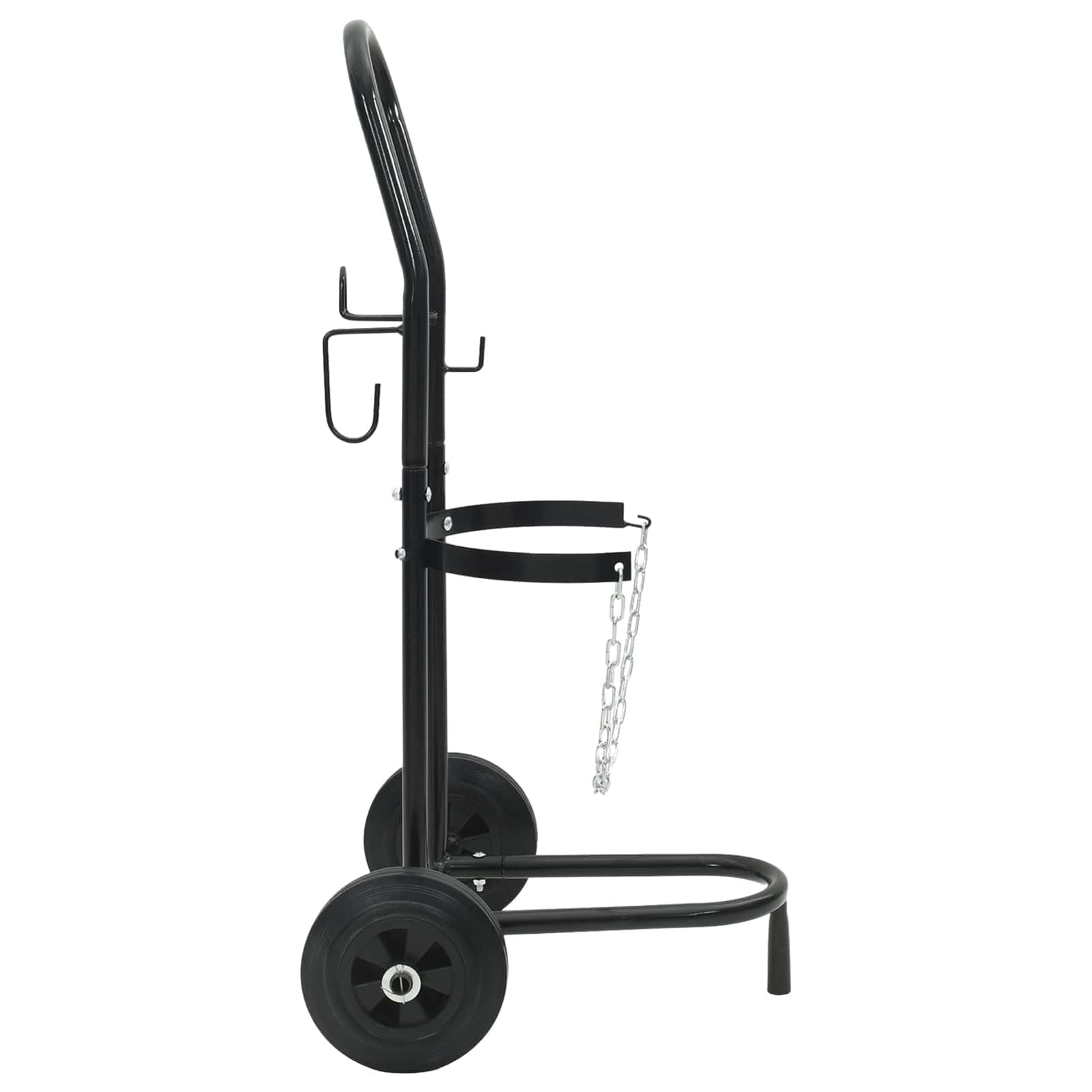 Handwagen Schwarz und Rot 49 x 49 x 101 cm Stahl Werkzeug Model4019017